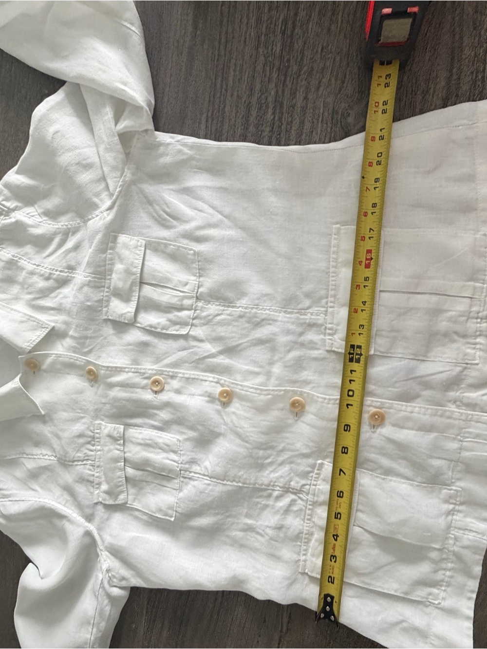Tommy Bahama Cream Lightweight Button-Front Shirt Jacket - Picture 10 of 12